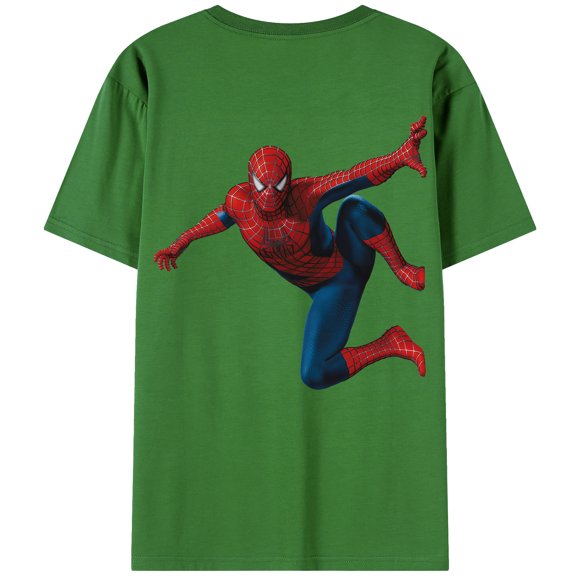 （画像用） Spider Man スパイダーマン レディース半袖Tシャツ(バックプリント)